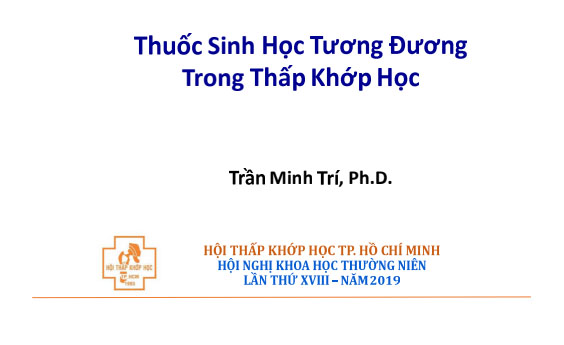 Thuốc Sinh Học Tương Đương _ Ph. D Trần Minh Trí