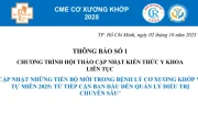 THÔNG BÁO SỐ 1 - Chương Trình Hội Thảo Cập Nhật Kiến Thức Y Khoa  Liên Tục