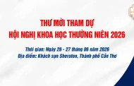 Thư mời tham dự Hội nghị Khoa học Thường niên HRA 2026